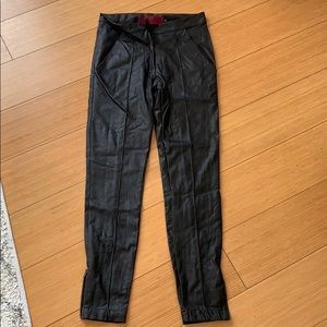 Heidi Merrick vegan faux leather skinny pant 4